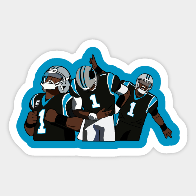 Cam Newton Touchdown Celebrations Carolina Panthers NFL Sticker by xavierjfong